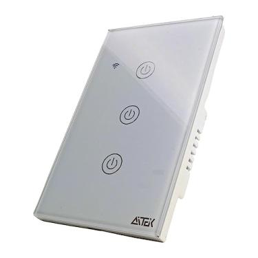 Imagem de Interruptor Inteligente 3 Botão Touch Wifi Alexa Siri Google Automação Residencial