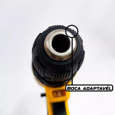 Imagem de Furadeira Parafusadeira Bivolt 2Baterias Lítio 700Rmp Maleta 18 Pcs