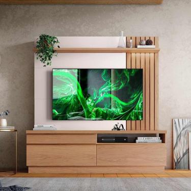 Imagem de Estante Home para TV até 60 Polegadas com LED 2 Portas 1 Gaveta Trancoso Colibri Móveis