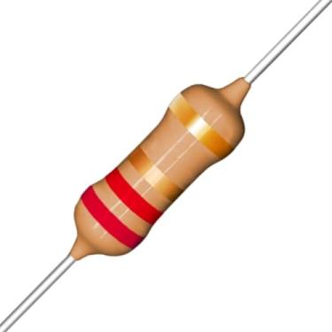 Imagem de Resistor 2R2 2,2R -1/4W-5% Kit com 100 Unidades - Para Eletrônica