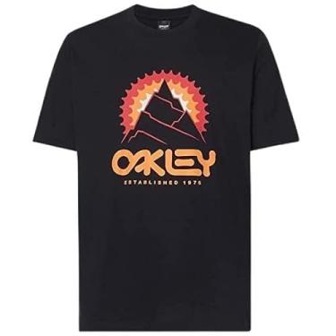 Imagem de Oakley Camiseta unissex adulto Mountains Out B1b, blackout, GG EUA