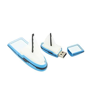 Imagem de Veleiro de 64 GB em forma de veleiro, USB 2.0, cartão de memória, pen drive, pen drive, pendrive, USB, pen drives, pen drives USB 2.0, pen drives de memória, armazenamento de dados em disco U (azul)