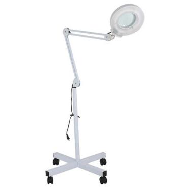 Imagem de Lupa Estetica Tripe Rodinhas Luminaria De Led Articulavel 220v (bsl-lupa-1)