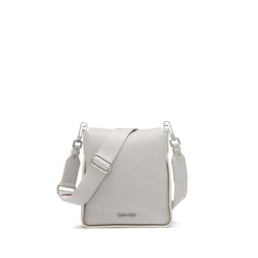 Imagem de Calvin Klein Bolsa transversal pequena Fay North/South, Pomba cinza, One Size