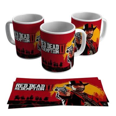 Imagem de Caneca Red Dead Redemption 2 Jogo Vídeo Game Geek Gamer