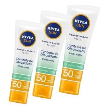 Imagem de Kit 3 Protetores Solar Facial Beauty Expert Nivea Fps50 50G