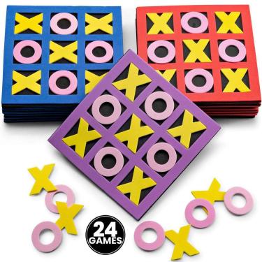 Imagem de Mini jogo de tabuleiro Bedwina Tic Tac Toe Foam 5x5 para crianças x24