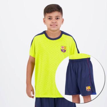 Imagem de Conjunto Barcelona Camisa + Bermuda Juvenil - Braziline