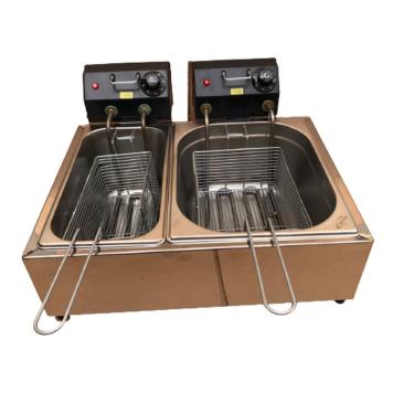 Imagem de Fritadeira  Elétrica  8 Litros 2 Cubas Com Tampa