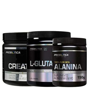 Imagem de Combo Creatina + L- Glutamina + Beta Alanina - Probiótica