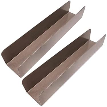 Imagem de Dadamong 2 moldes antiaderentes em forma de U para pão de biscoito baguete torrada, forma de bolo retangular de aço carbono formas de biscoitos de cranberry para assar na cozinha (champanhe)