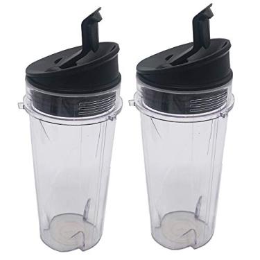 Imagem de Copo de reposição joystar/lâmina/tampa para Nutri Ninja BL203QBK/BL208QBK/BL207QBK/BL206QBK/BL209/BL201C/BL201/BL200, Bright, 2