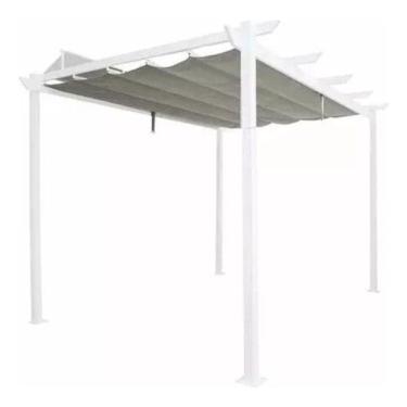 Imagem de Pergolado De Alumínio 4x2,82m Omega Branco - Naterial