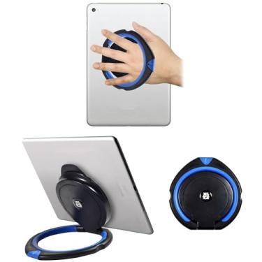 Imagem de Suporte universal ajustável para tablet, alça de mão de 360 graus, compatível com iPad Pro 9.7/10.5, Air Mini Surface Pro, tablet Samsung Huawei (Bule)
