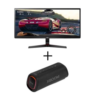 Imagem de Combo Monitor LG Pro Gamer Ultrawide 29pol + Caixa de Som Portátil LG XBOOM Go XG5 - 29UM.XG5S