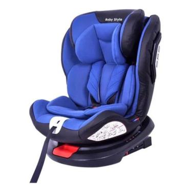 Imagem de Cadeira Bebê Auto 0 A 36 Kg Isofix Rotação 360º Baby Style - Azul - Ta