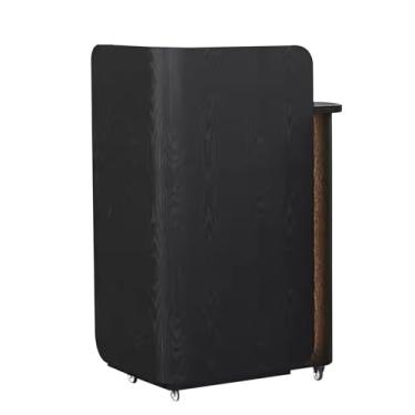 Imagem de Reception Desk With Counter Balcão de recepção com balcão, varejo, loja de roupas, salão de beleza, barbearia, simples e moderno(Color:Black,Size:Medium)