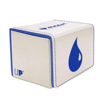 Imagem de Ultra Pro - Mana 8 Alcove Edge Deck Box - Island for Magic: The Gathering, Store & Protect up to 100 Standard Size MTG Cards, Great for Commander Deck, Side Loading Deck Box, Premium Leatherette