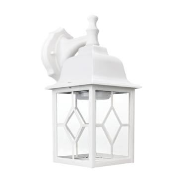 Imagem de LIT-PaTH Lanterna de parede LED para uso externo, branco grande, luminária de parede externa, branco 5000K, 11W 1000 lúmens, iluminação de varanda de alumínio antiferrugem para exterior, pátio