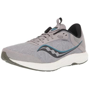 Imagem de Saucony Calçados de Corrida Masculinos Freedom 5, Tênis Sapato Sapatilha, Liga metálicatopázio, 11.5