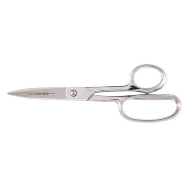 Imagem de Klein Tools Tesoura 718LR, feita nos EUA, tecido de corte de cisalhamento resistente, borracha, aves, metal leve e muito mais, alta alavancagem, recortes ergonômicos, 21 cm