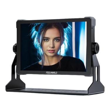 Imagem de FEELWORLD T10 10,1 polegadas 1920 x 1200 pixels alumínio DSLR câmera monitor de campo tela sensível ao toque 4K HDMI HDR monitoramento