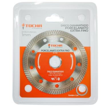 Imagem de Disco Diamantado Tocha Porcelanato Extra Fino 110x1,0x20mm