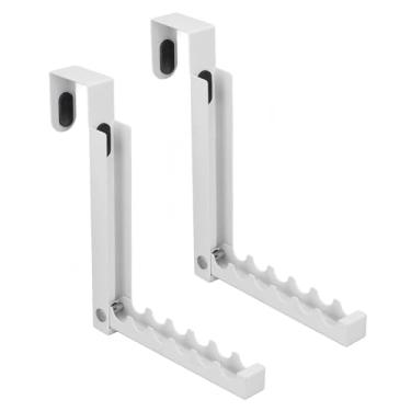 Imagem de Cabide de Ganchos sobre a Porta, Rack de Secagem de Roupas Dobrável de 2 Pacotes Com 6 Bosques, Rack Organizador que Economiza Espaço, Cabide de Armazenamento Suspenso para Roupas