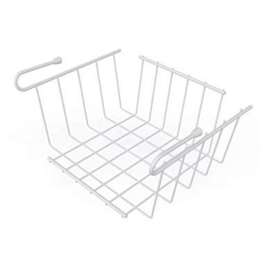 Imagem de Cesto Aramado, Suspenso, Pequeno (26 x 20 x 13 cm), Branco, DiCarlo