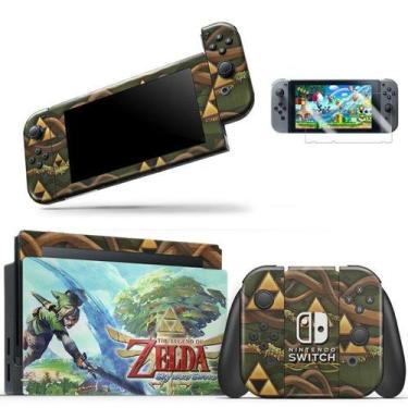 Imagem de Skin Adesivo Protetor Para Nintendo Switch + Película The Legend Of Ze