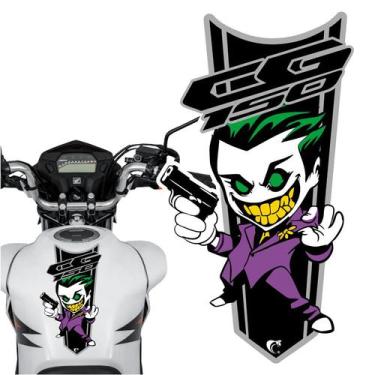 Imagem de Adesivo Faixa Gravata sem resina Moto CG 150/160 Coringa Preto - Teu A