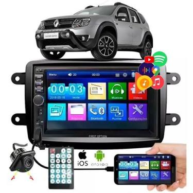 Imagem de Kit Central Multimídia Universal Mp5 2 Din Bt Espelha Duster - E-TECH