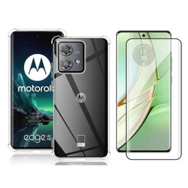 Imagem de Kit Capa Anti Shock e Película Cerâmica P/ Moto Edge 40 Neo - Universo