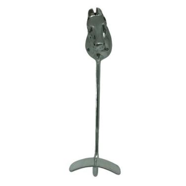 Imagem de Suporte de chapéu cabeça cavalo prata organizador gancho pendurador ca