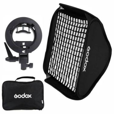 Imagem de Softbox Com Grid para Flash Speedlite Godox 60x60 para Canon Godox Nik
