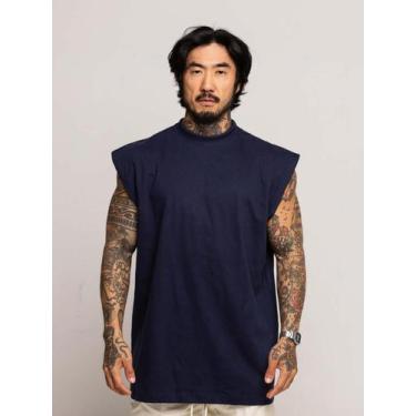 Imagem de Regata Oversized  Premium  - Thpe Store, Azul marinho, P