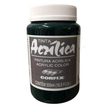 Imagem de Tinta Acrílica Corfix 500ml G1 Escolha a Cor , VERDE ESMERALDA