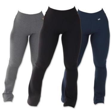 Imagem de Kit 3 leggings suplex mobly bailarina - Click Mais Bonita, M, Preto