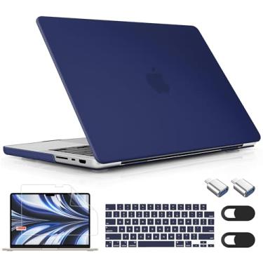Imagem de Mektron Capa para M4 MacBook Pro de 14 polegadas 2024, A3112, A3401, A3185, compatível com M3 A2918, A2992, M2, A2779, 2021, M1, A2442 Pro/Max, capa para Mac Pro de 14 polegadas com Tela Retina XDR.