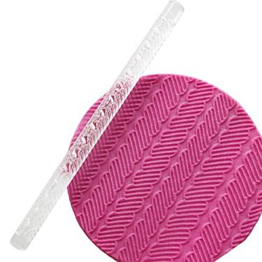 Imagem de Rolo de Massa Ylic de para Assar - Rolo de Massa e Pastelaria, Ideal para Bolos, Fondant e Argila - e Fácil de usar! (52003 listras)