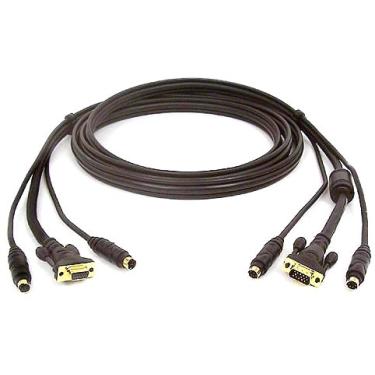 Imagem de Belkin Kit de cabos All in One PS2 KVM de 7,6 m dourado para Omniview PS2