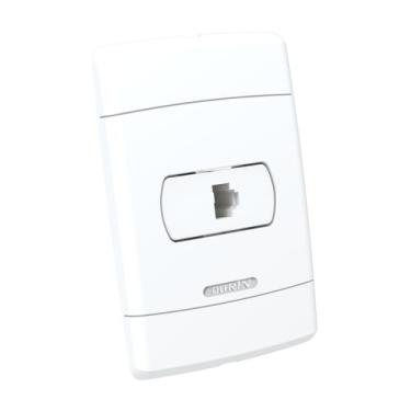 Imagem de Conjunto Tomada Rede Rj45 Branco Durín