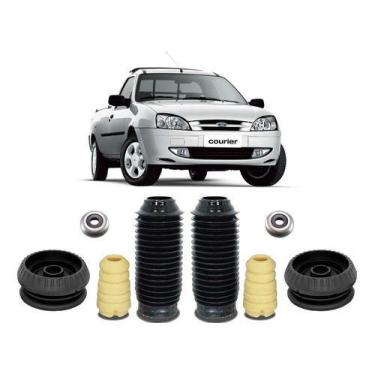 Imagem de Kit Coxim Amortecedor Dianteiro Ford Courier 1999 2000 2001 - QualyKit