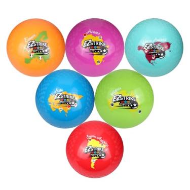 Imagem de EZ STRIKE Conjunto de bolas de playground de 21 cm, bolas de borracha elegantes para crianças e adultos, bola de handebol para jogos ao ar livre e interno, bolas de borracha incluem Pump-World, pacote