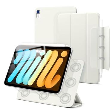 Imagem de Dwopar Capa magnética para iPad Mini 7 A17 Pro, Slim Smart Folio para iPad Mini 7ª/6ª geração 8,3 polegadas, modelo 2024/2021, suporte leve com três dobras, hibernar/despertar automático, suporte para