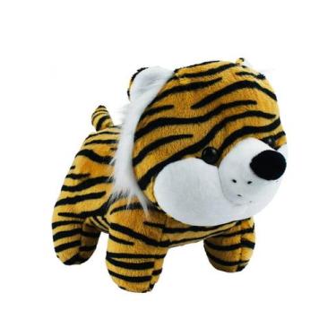 Imagem de Bicho de Pelúcia Safari Infantil 22cm Diversos - Fofy Toys, Tigre