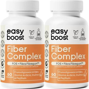 Imagem de Fiber Complex Easyboost Fibra Fibregum Psyllium 120caps Kit - EASY BOO