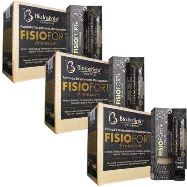 Imagem de Pomada Desodorante Massageadora Bio Instinto Fisiofort Premium Bisnaga