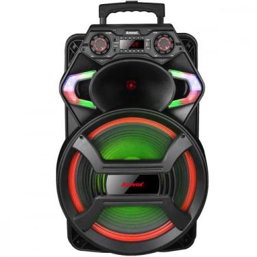 Imagem de Caixa De Som Amvox Gladiador 850W Led Bluetooth USB SD Bivolt Preto AC
