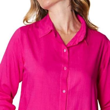 Imagem de Camisa Sem Bolsos Elegancia Com Manga Longa Uniforme Social-Feminino